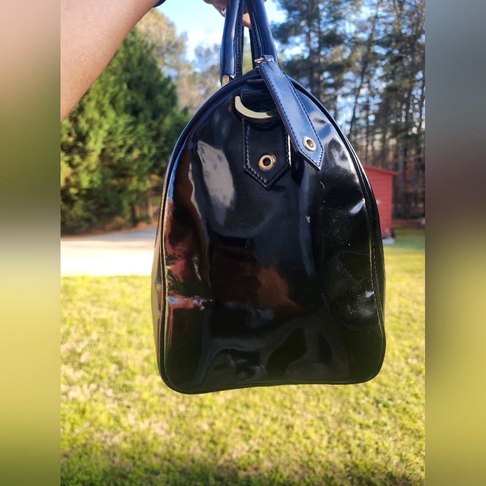 Chanel Black Patent Leather Timeless Handbag - Picture 5 of 11